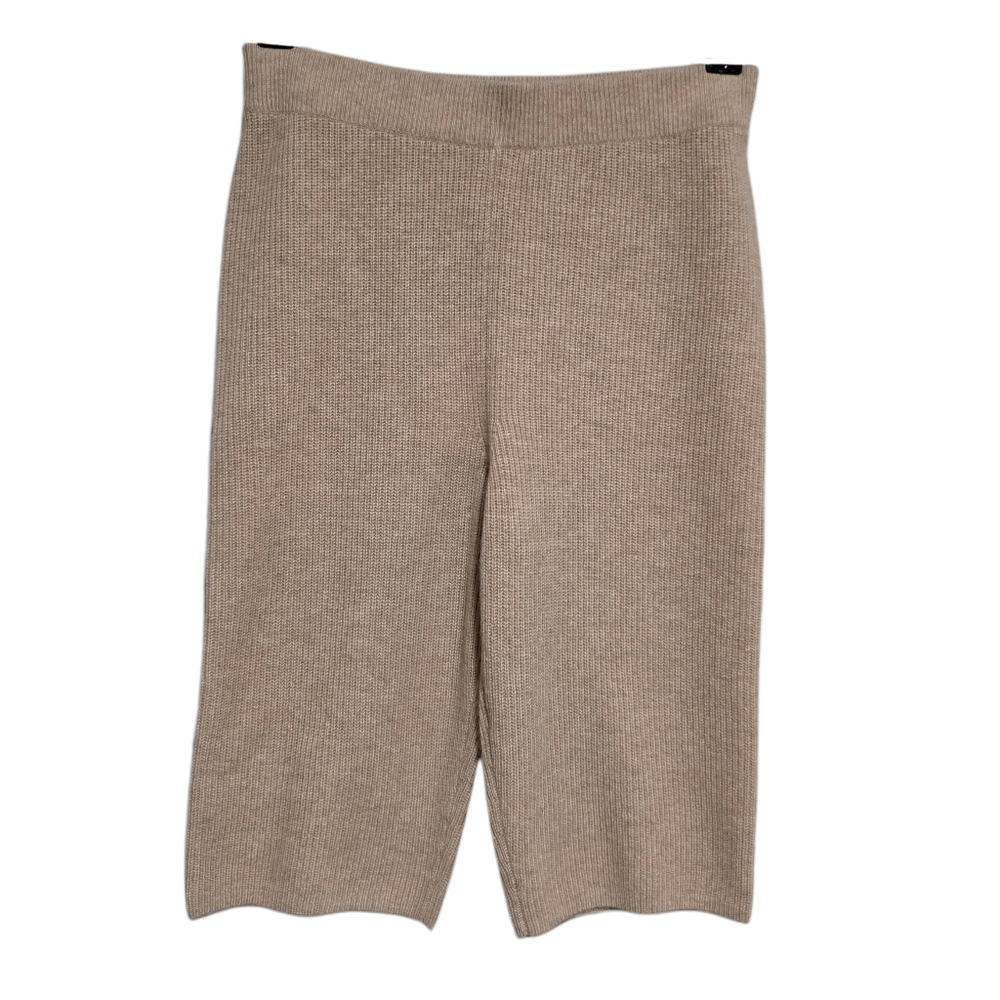 NakedCashmere Ribbed Knit Shorts in Tan Size Small NWT